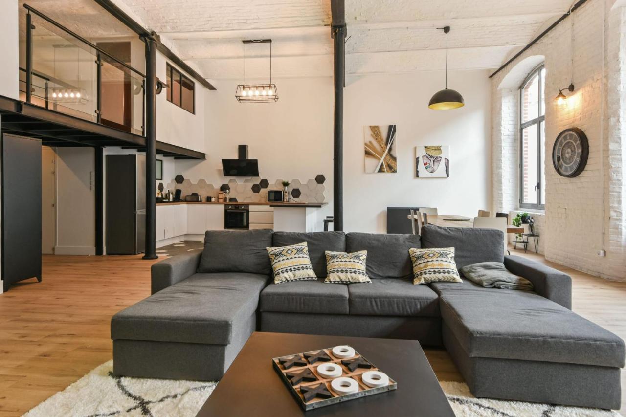 Loft De L'Usine - Welkeys Apartment Tourcoing Bagian luar foto